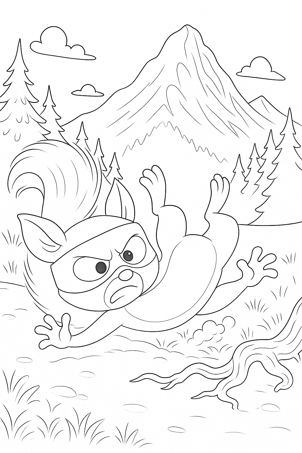 Couverture du livre "Ecureuil Ninja"